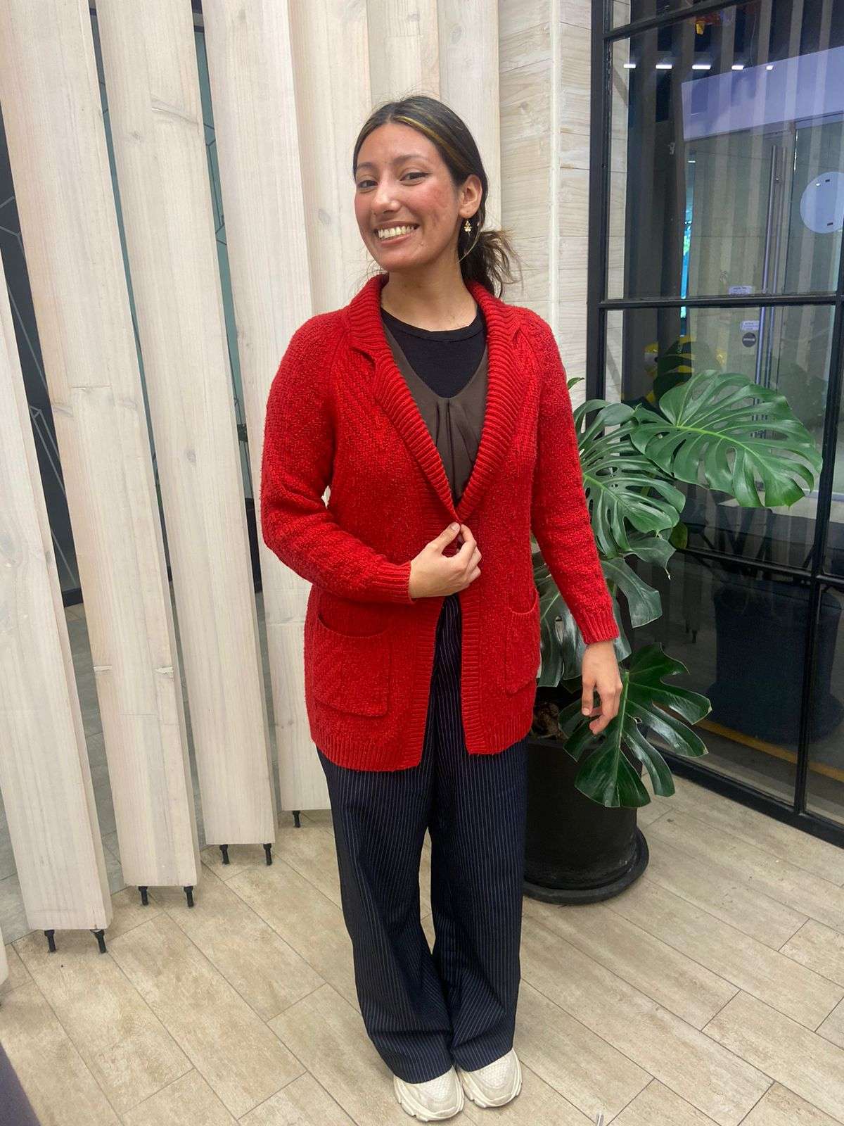 Cardigan Rojo